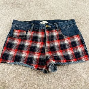 forever 21 plaid short shorts